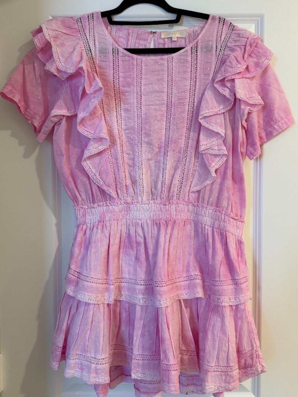 LOVESHACKFANCY- Natasha Heritage Pink Tiedye Dress